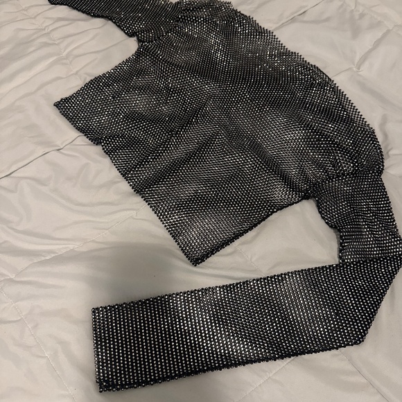 Sequins SwimSuit Cover Shirt - Picture 3 of 3